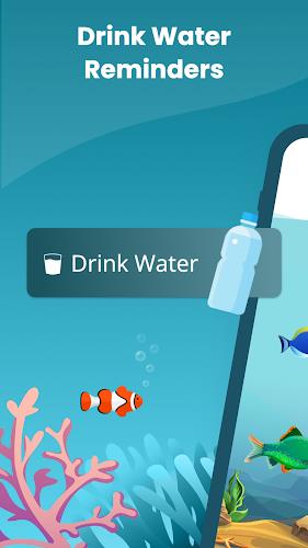 Drink Water Reminder Aquarium Скриншот 1