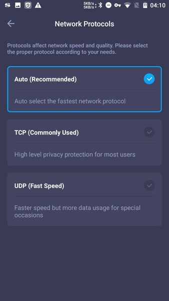 Schermata iTop VPN 1