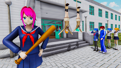 Anime Girl High School Life 3D スクリーンショット 4