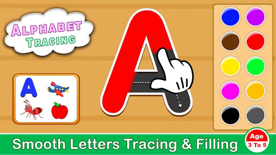 ABCD Kids - Tracing & Phonics স্ক্রিনশট 1