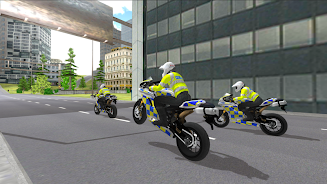 Police Motorbike Simulator 3D Captura de tela 2