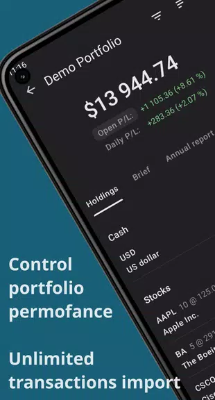 Schermata Investing portfolio tracker 1