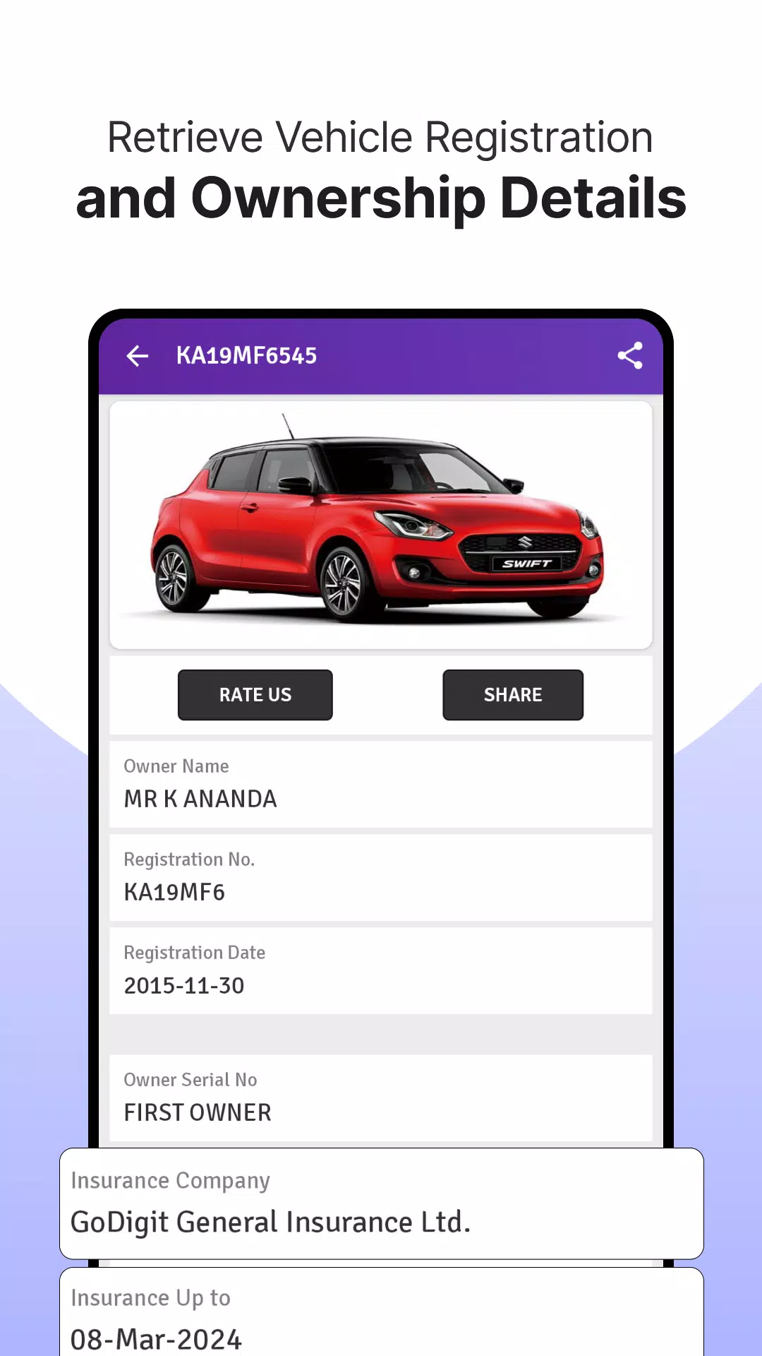 RTO Vehicle Info App, Challan Скриншот 2