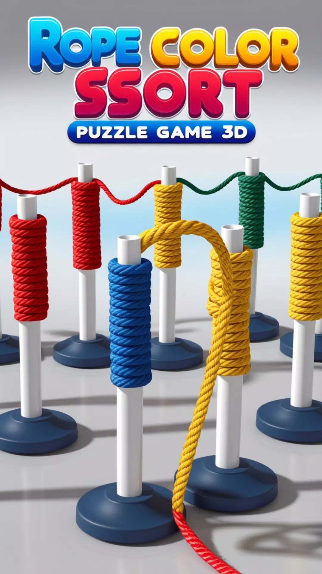 Rope Color Sort Puzzle Game 3D স্ক্রিনশট 4