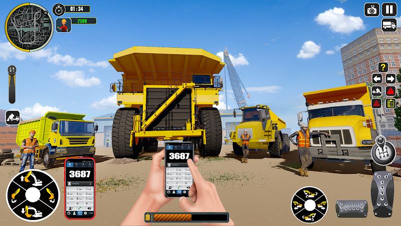 Excavator Truck Simulator Game Tangkapan skrin 3