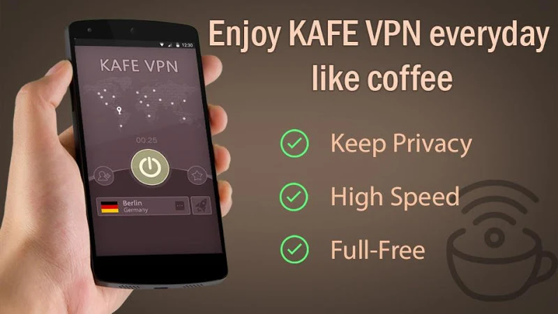 KAFE VPN - Fast & Secure VPN Screenshot 1