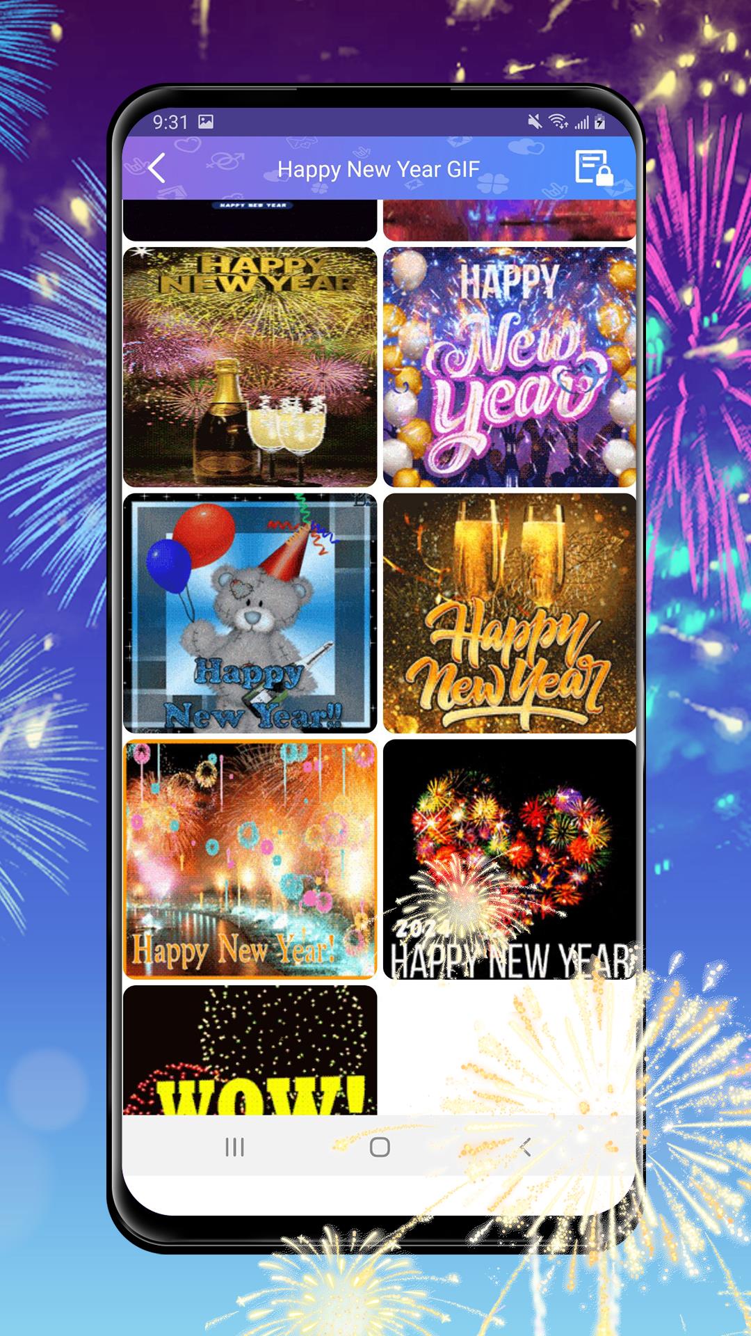 Happy New Year 2024 GIF Ảnh chụp màn hình 3