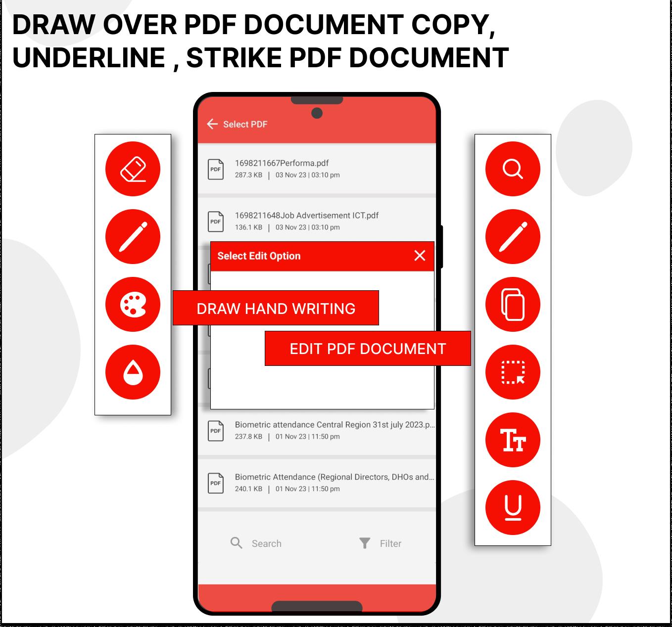 Pdf Editor - Draw on Pdf स्क्रीनशॉट 3