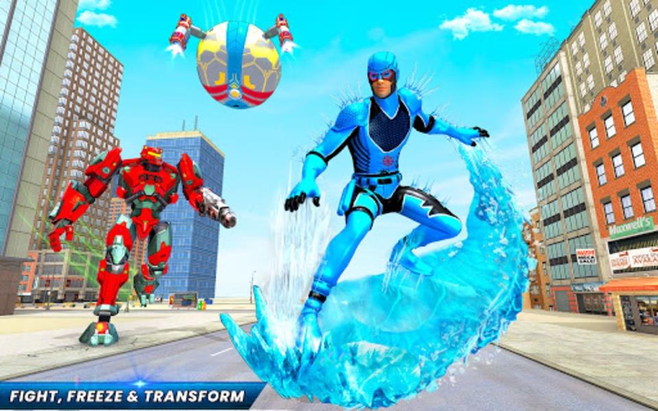Snow Ball Robot Bike Games應用截圖第4張