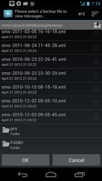 SMS Backup and Restore Screenshot 3