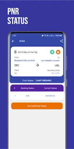 Mobile IRCTC टिकट बुकिंग ऐप स्क्रीनशॉट 2