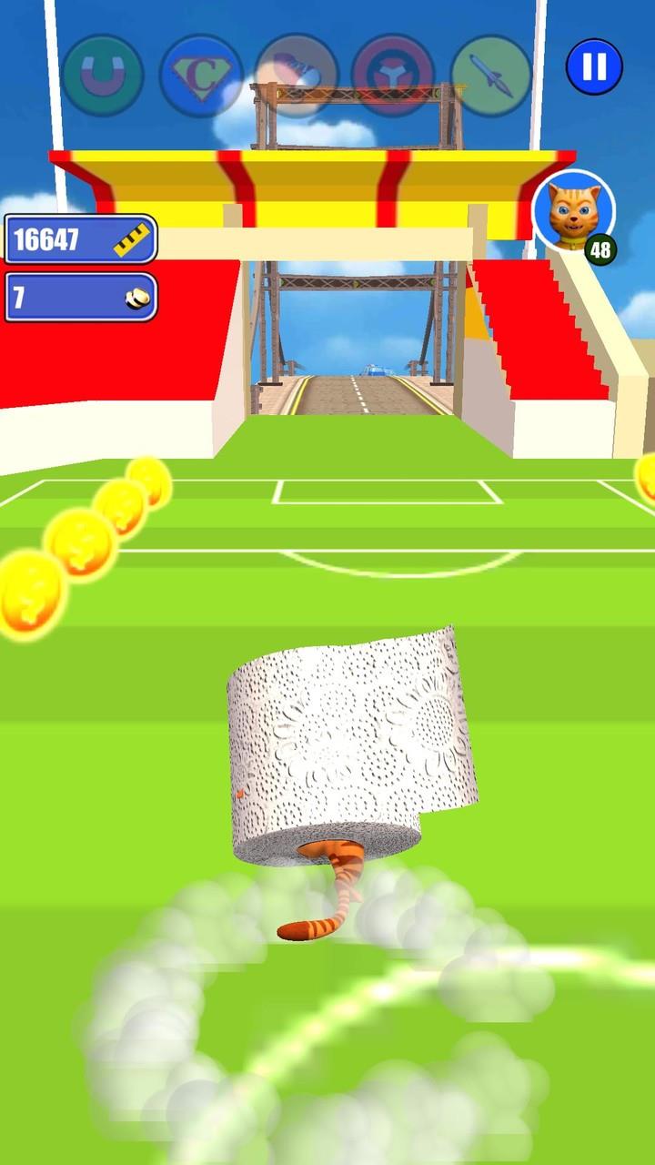 Toilet Paper Cat Run Screenshot 1