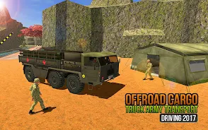 Offroad US Army Truck Driving 스크린샷 3