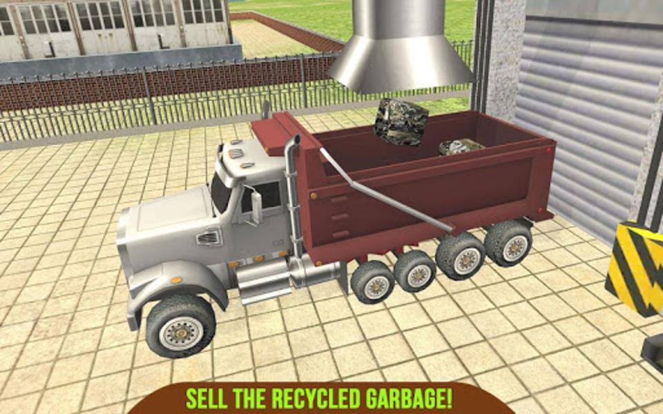Garbage Truck Recycling SIM Captura de pantalla 2