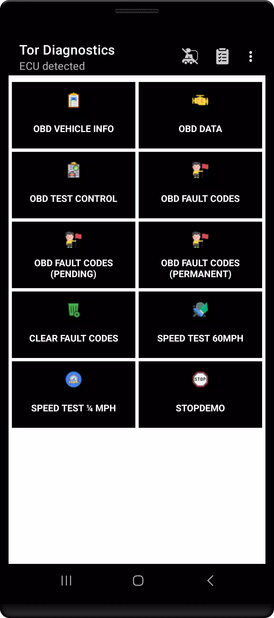 Tor OBD2 Diagnostics Screenshot 2