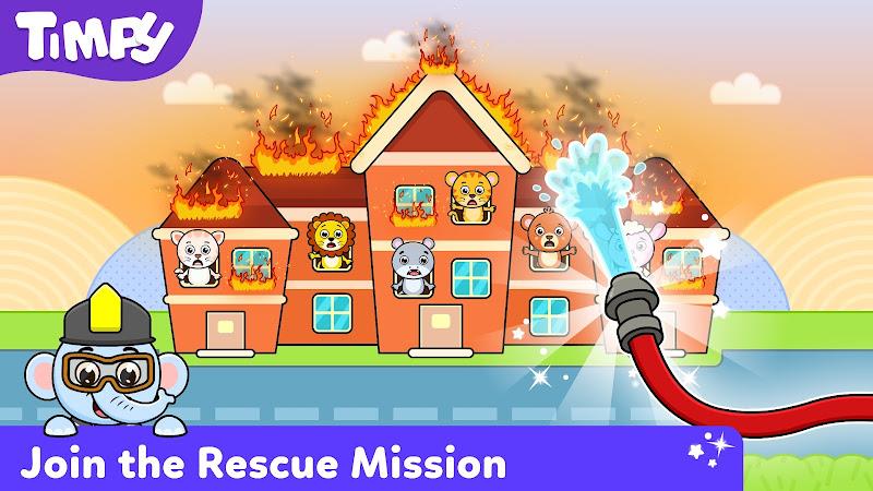 Timpy Kids Firefighter Games Screenshot 2