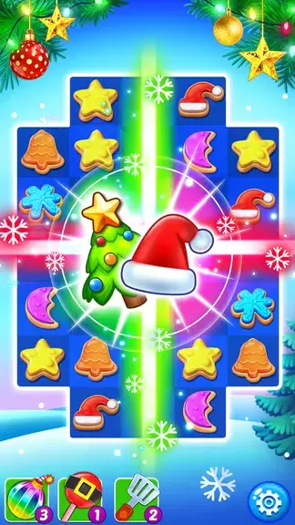 Christmas Cookie: Match 3 Game Schermafbeelding 1