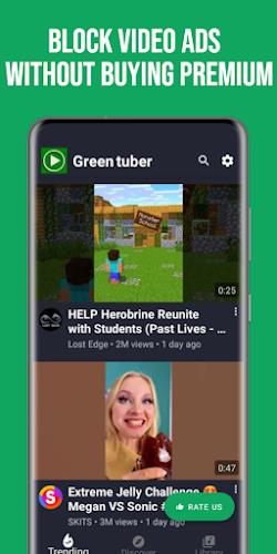 GreenTuber Lite: blocks ads ภาพหน้าจอ 1