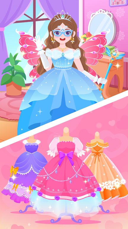 DuDu Princess dress up game スクリーンショット 2
