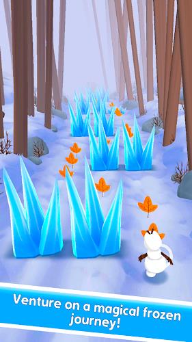 Snowman Rush: Frozen run Screenshot 2