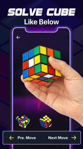 Rubik's Cube Puzzle Solver app Screenshot 4