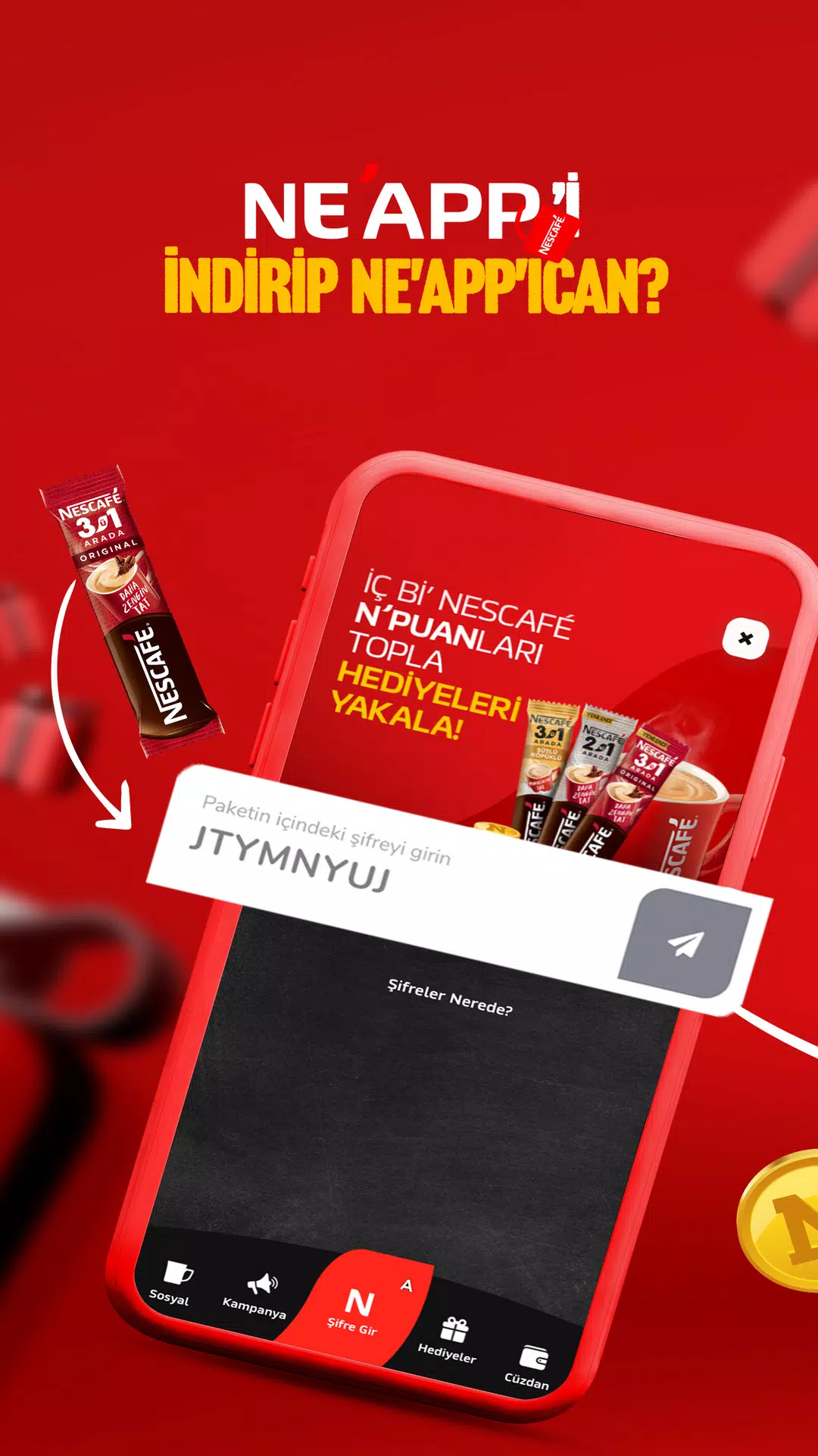 Nescafé 3ü1 Arada NE'APP Ekran Görüntüsü 1