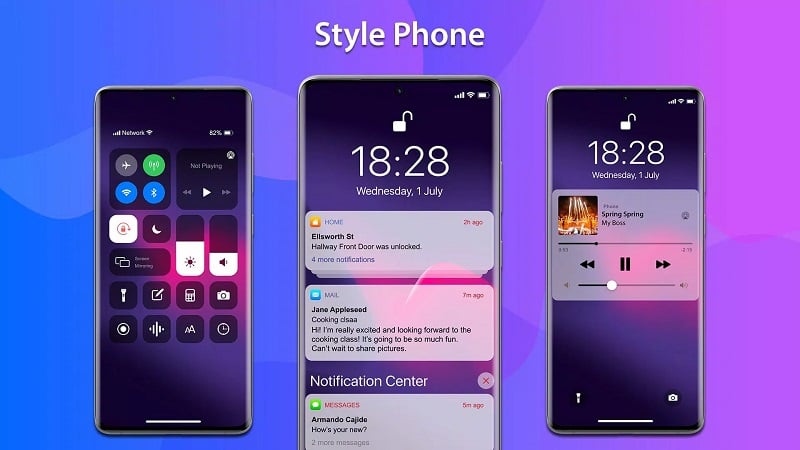 AiOS 18 Launcher - MiniPhone स्क्रीनशॉट 3