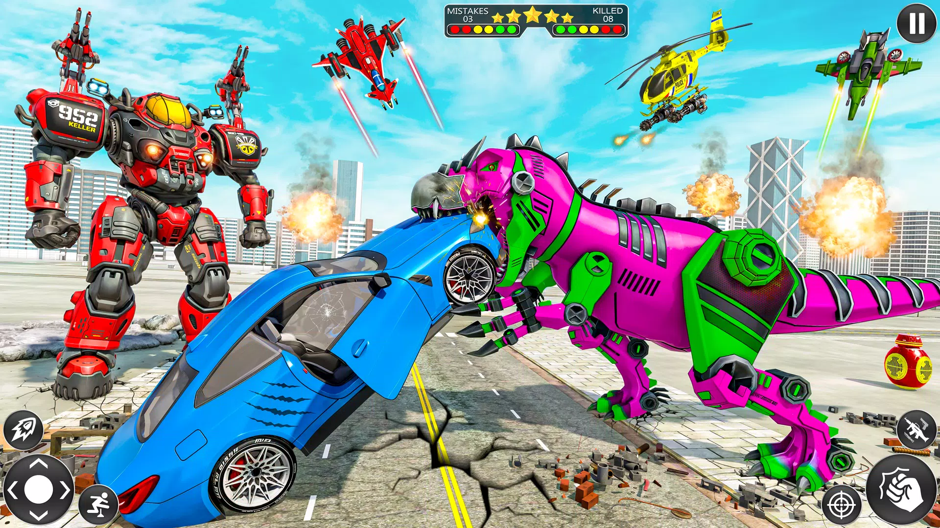 Dino Robot Car Schermafbeelding 4