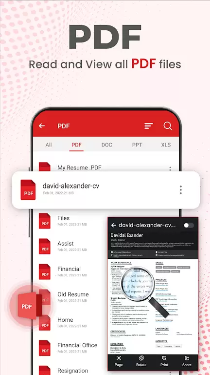 Document Reader PDF Reader スクリーンショット 2