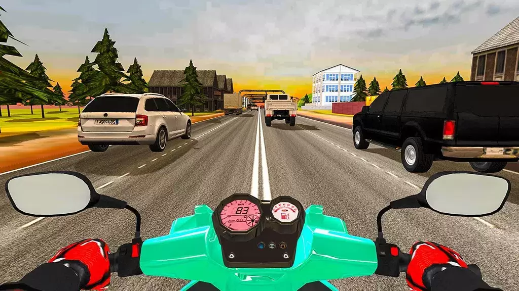 Highway Traffic Rider - 3D Bik Скриншот 1