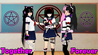 SchoolGirl AI 3D Anime Sandbox Screenshot 2