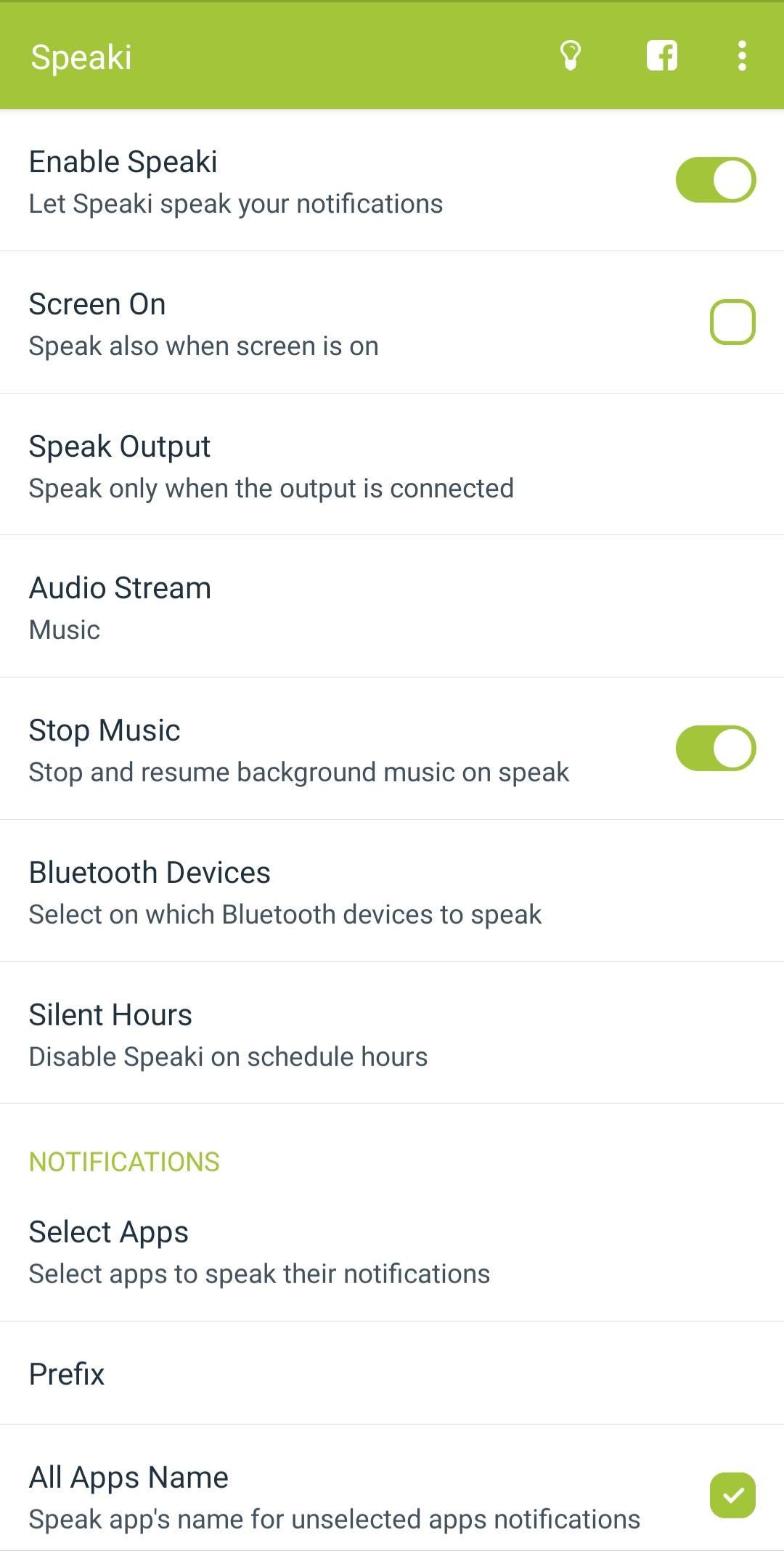 Speaki - Voice Notifications Ekran Görüntüsü 1