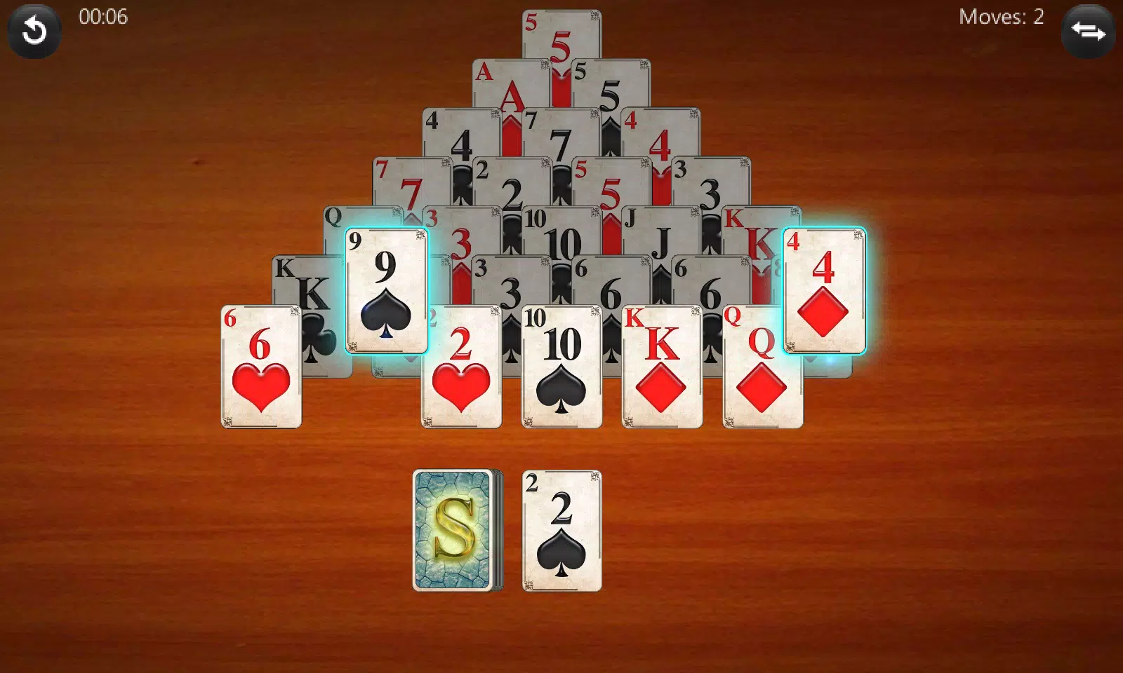 Schermata Pyramid Solitaire 2