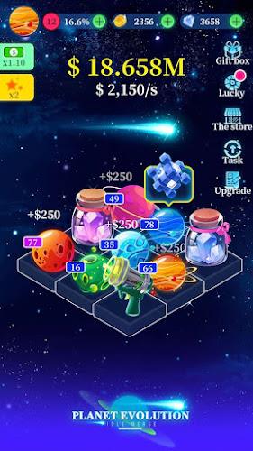 Planet evolution:idle merge Zrzut ekranu 1