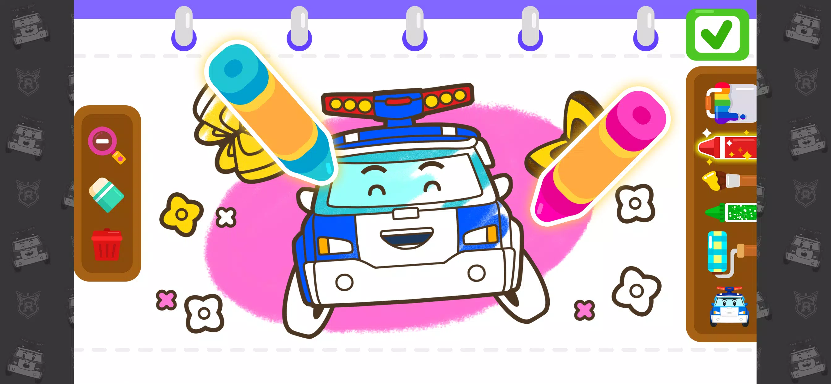 Poli Coloring & Games - Kids Ảnh chụp màn hình 4