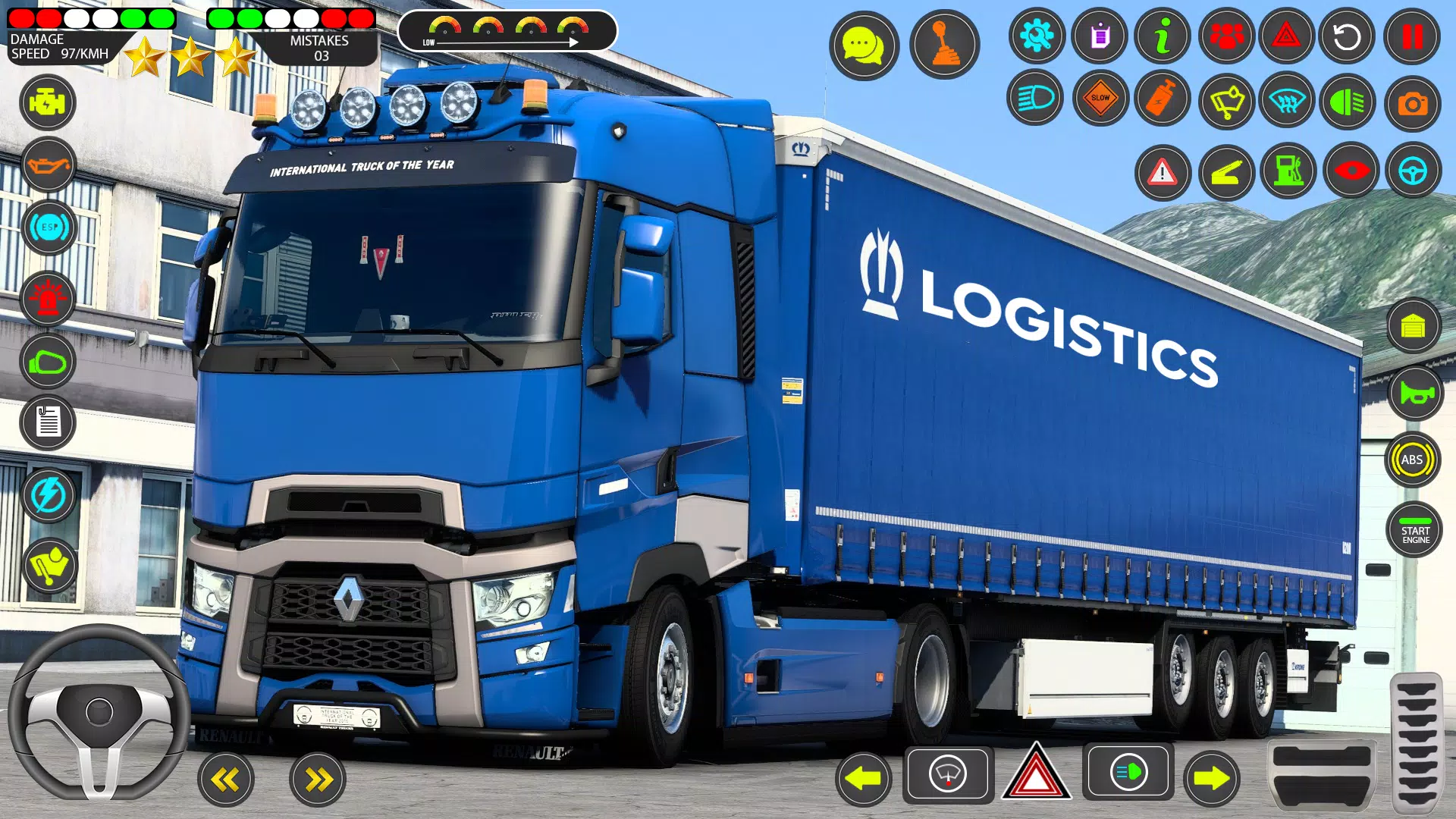 Euro Truck Games Sim 3d Tangkapan skrin 3