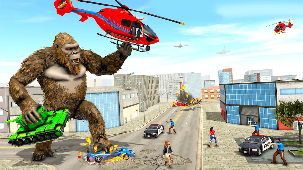 Angry Gorilla Attack City Sim Screenshot 3