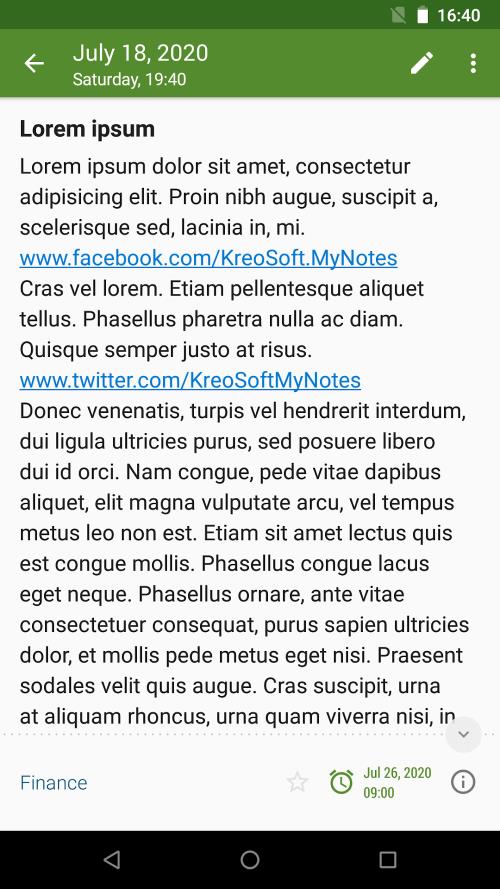 My Notes Capture d'écran 4