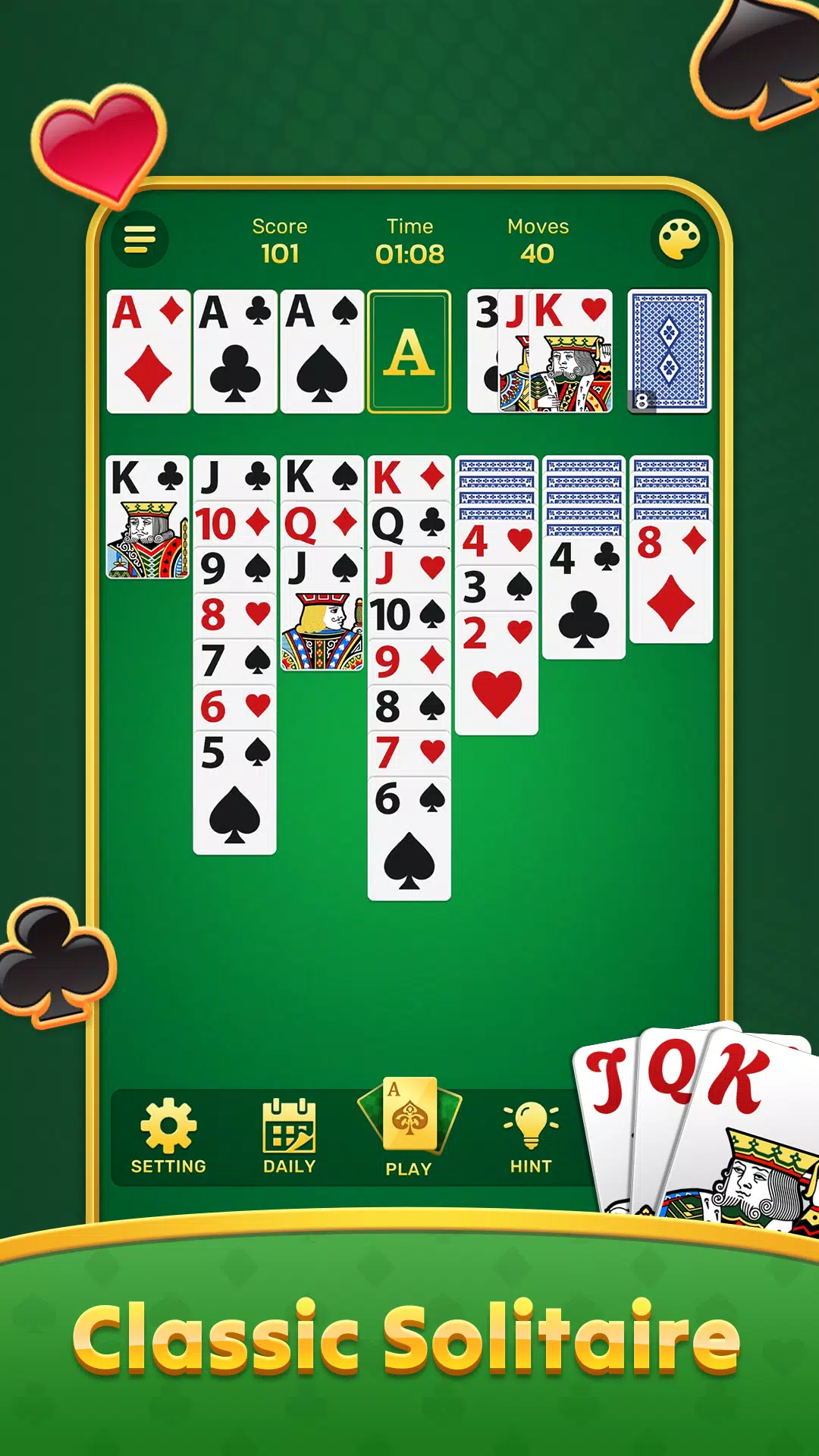 Classic Solitaire : Card Games Ekran Görüntüsü 1