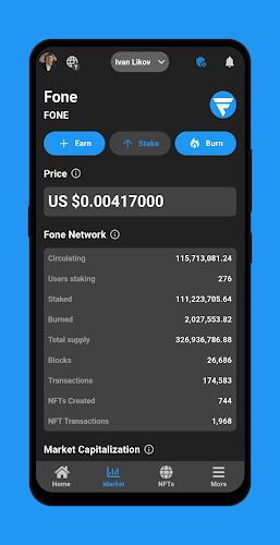 Fone Network AI, Earning, NFTs Ảnh chụp màn hình 2