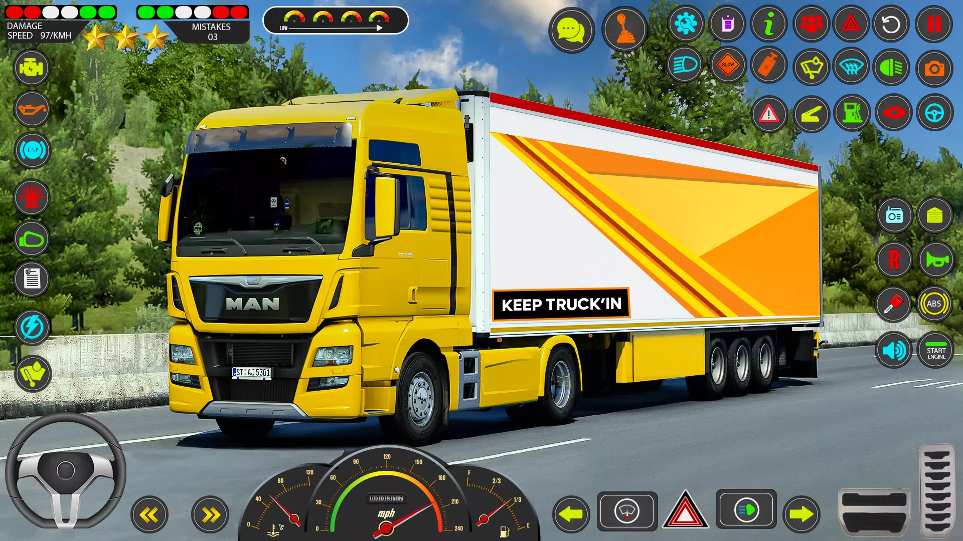 Euro Truck Games Sim 3d ဖန်သားပြင်ဓာတ်ပုံ 1