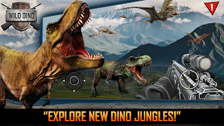 Wild Dino Hunting Jungle Games Ekran Görüntüsü 2