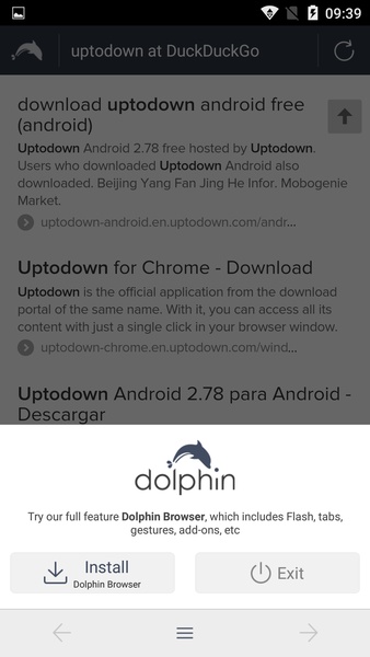 Schermata Dolphin Zero Incognito Browser 1