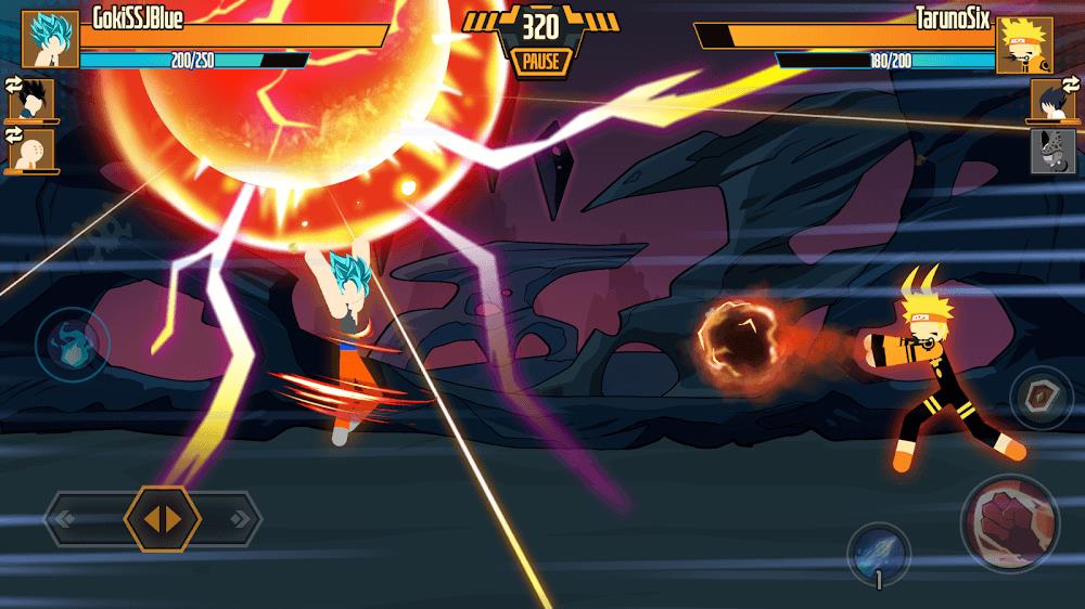 Stickman Dragon Fight - Super Captura de tela 3