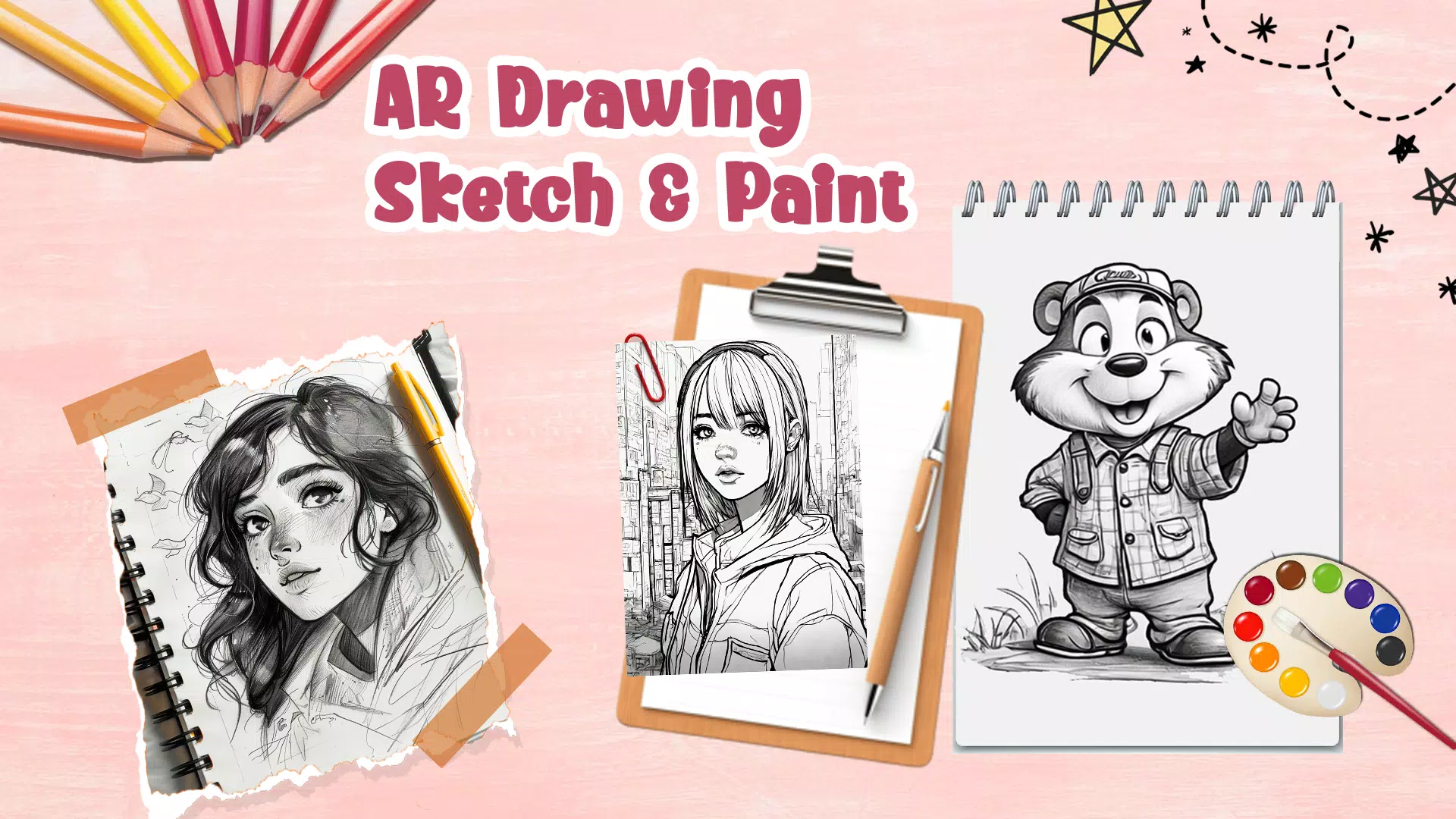 Draw Anime: AR Drawing Sketch Schermafbeelding 1