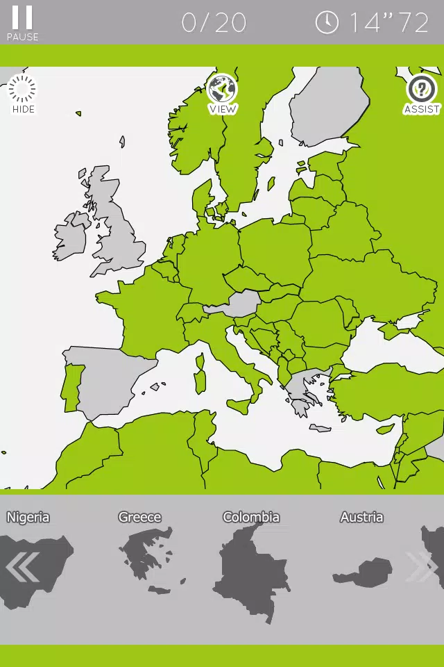 E. Learning World Map Puzzle应用截图第4张