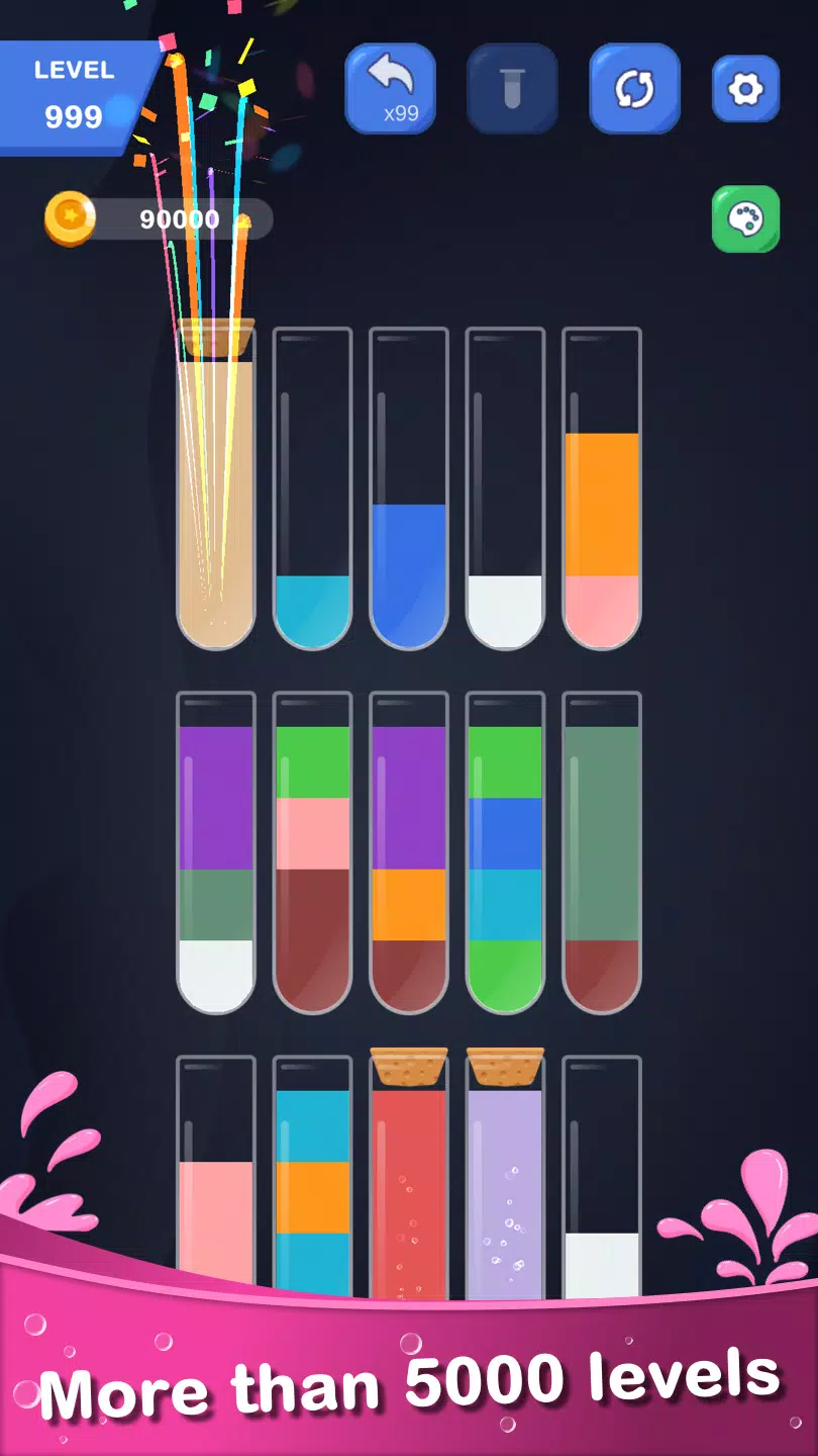 Color Water Sort - Puzzle 스크린샷 2