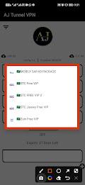 AJ TUNNEL VPN Ảnh chụp màn hình 4