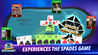 Spades: Bid Whist Classic Game Capture d'écran 3