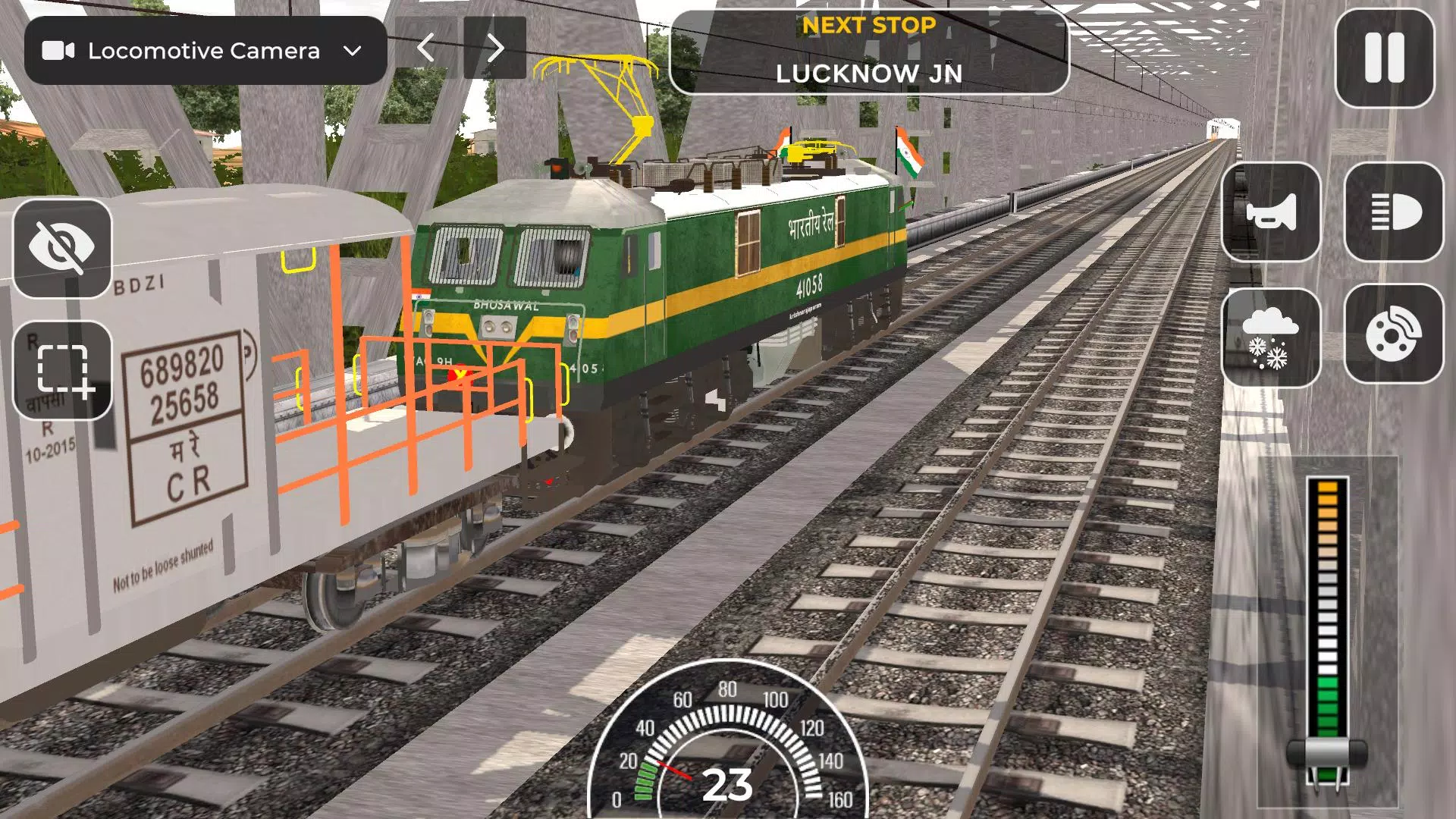 Indian Railway Train Simulator स्क्रीनशॉट 1